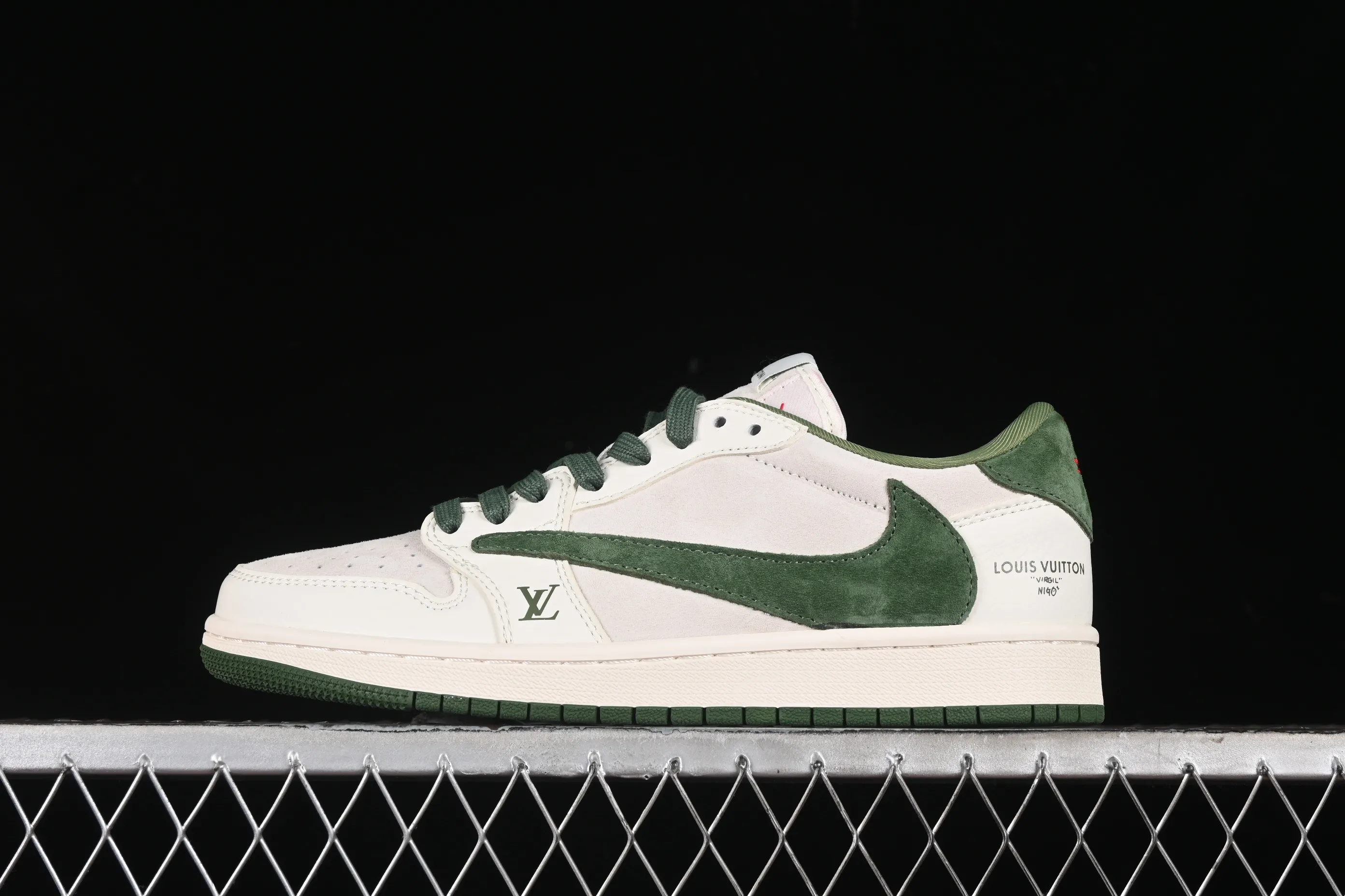 All categories Air Jordan Jordan series basketball shoes Air Jordan 1 Low High-end customized low-top sneakers Travis Scott x Fragment Design x Air Jordan 1 Low OG SP AJ1 Joe 1 LV joint-grey green pig eight low-top cultural casual sneakers XZ1268-005